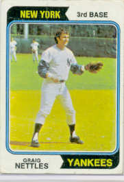 1974 Topps Baseball Cards      251     Graig Nettles